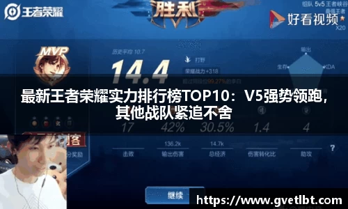 最新王者荣耀实力排行榜TOP10：V5强势领跑，其他战队紧追不舍